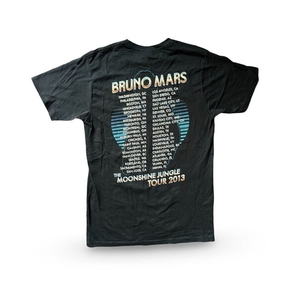 Bruno Mars Moonshine Jungle 2013 Concert Tour Graphic T Shirt Size Medium - Picture 2 of 7